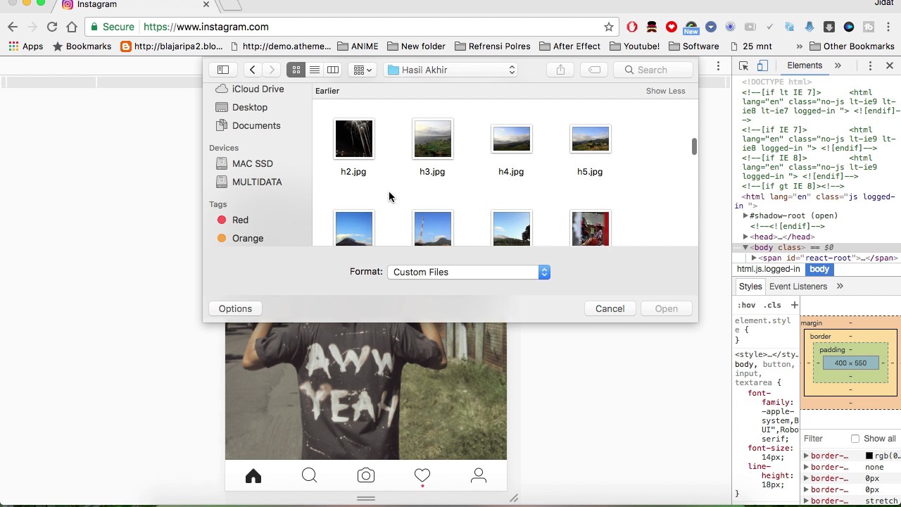 Cara Upload Foto Video Instagram Di PC Laptop Mac Google Chrome