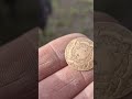 beautiful gold button found#metaldetecting #treasuresearch #preciousmetals #