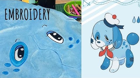 Making a custom plush PART 2 - Embroidery