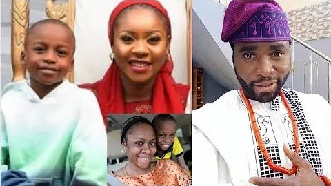 So Touching! Actor Ibrahin Chatta Ex Wife Actress Olayinka AKA Ogo Mushin Celebrates Son birthday @6