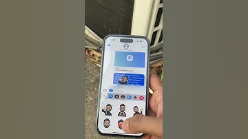 How to Use Memoji Stickers to React to Text Messages #iphone #shorts