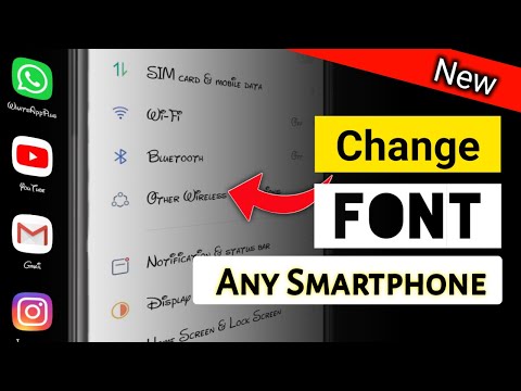 Video: How To Change The Font On Your Phone