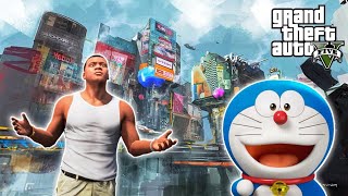 GTA 5 : FRANKLIN Travels to 22nd Century (Future) to Save DORAEMON