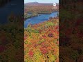 Drone captures colorful fall foliage in Vermont