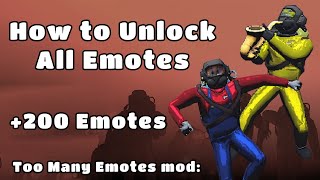 How to Unlock all the Emotes from Too Many Emotes Mod