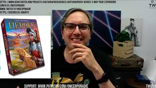 Cartographers Heroes from Thunderworks Games PLAY-ALONG - K/S preview, tutorial & solo playthroughs