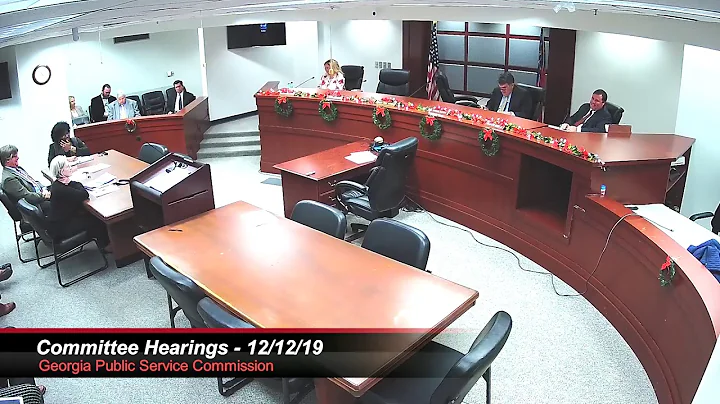 PSC Committee Hearings - 12/12/19