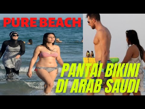 PANTAI BIKINI DI ARAB SAUDI | PURE BEACH BIKINI BEACH #jeddah #bikini #bikinigirls #saudiarabia