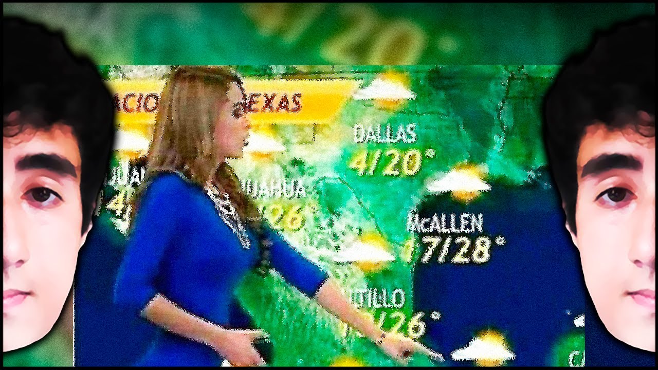 se ela fosse a mulher do tempo quando vc assiste a TV e voce fosse assistir E sem saber... 📺