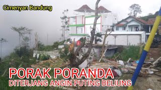 Angin Puting Beliung terjang Desa Mekarsaluyu Cimenyan Bandung