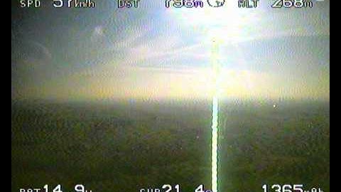 1km fpv flight - Hobbyking EPP FPV - EzOSD