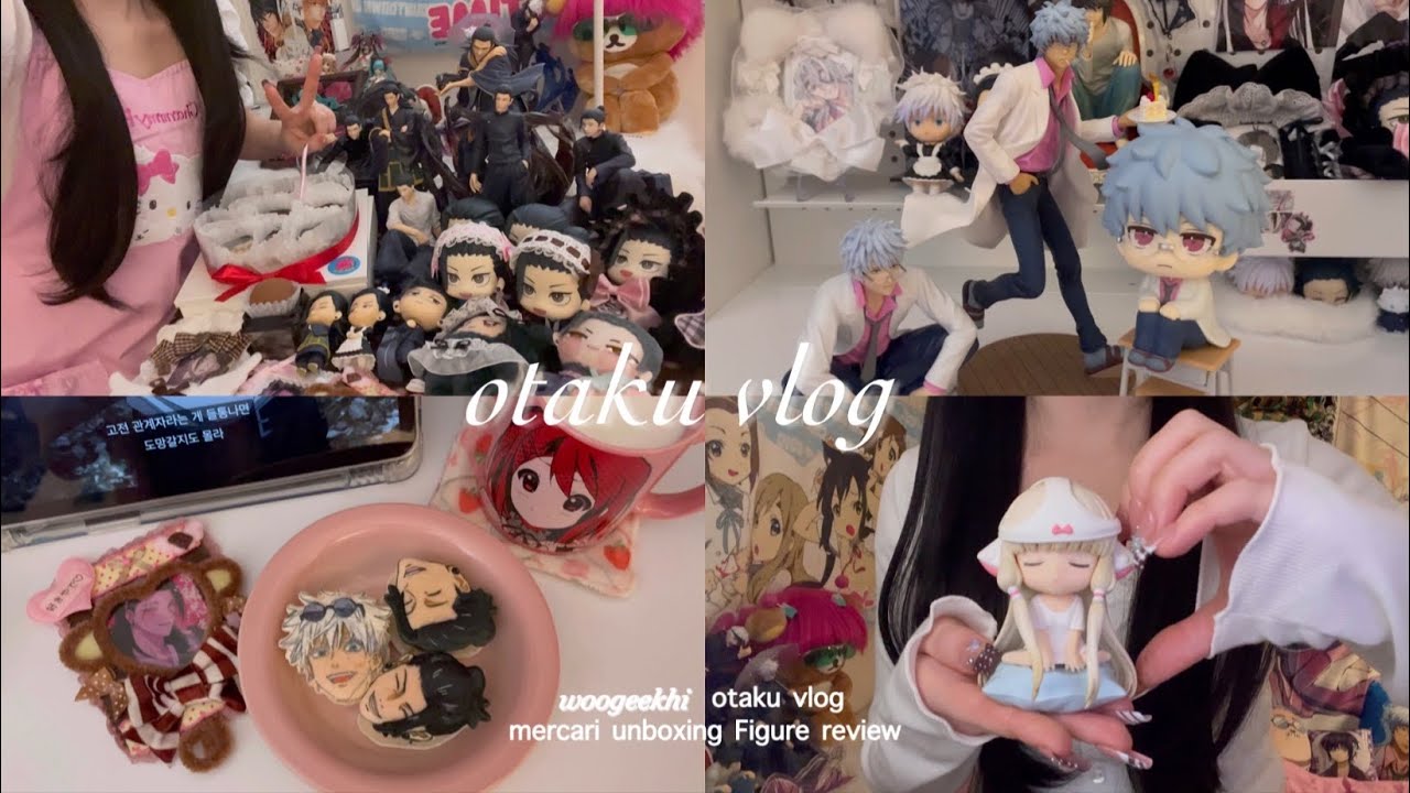 🎂최애 생일상 차리고 피규어 택배깡 • 일본 컵라면 16종 추천하는 오타쿠 브이로그 • 긴파치 피규어 • 룩업 • 쵸비츠 치이 넨도