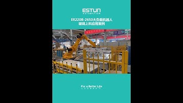 Estun’s ER220B-2650 heavy-duty robots are used in  pick-and-place applications.