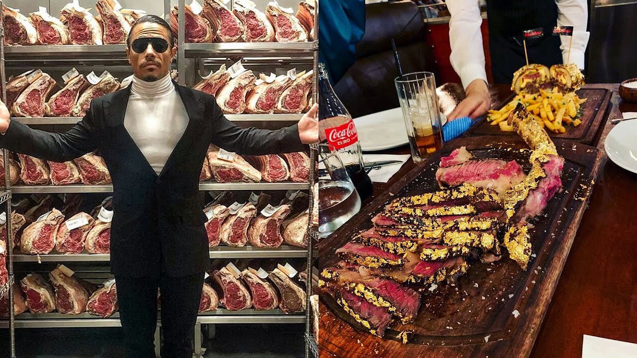 Salt Bae Cutting The Best Meat in Nusret Dubai! #29