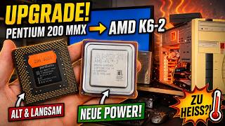 Pentium 200 MMX → AMD K6-2 450: Retro PC Upgrade is HEATING UP! 🔥