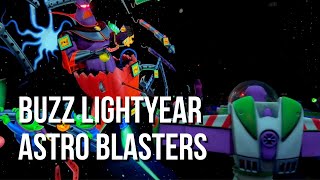 [4K] Buzz Lightyear Astro Blasters - Disneyland California (Binaural Audio)