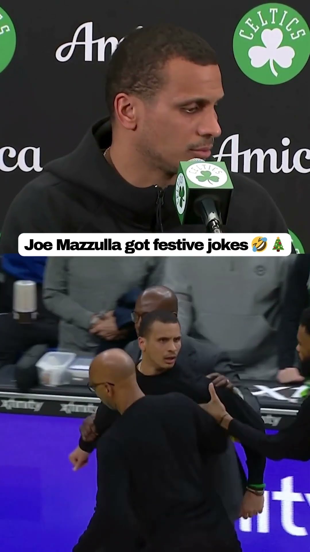 Mazzulla just wanted to wish the refs a Merry Christmas ?