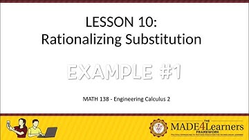 Rationalizing Substitution: Example #1