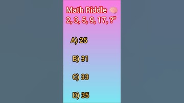 Tricky Math Riddle – Can You Solve the Sequence? 🧠#MathRiddle #BrainTeaser #QuizPetals #Shorts