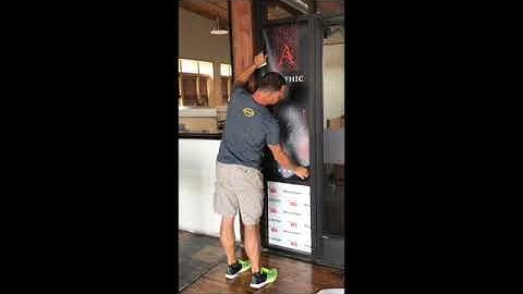 DIY window graphic installation video