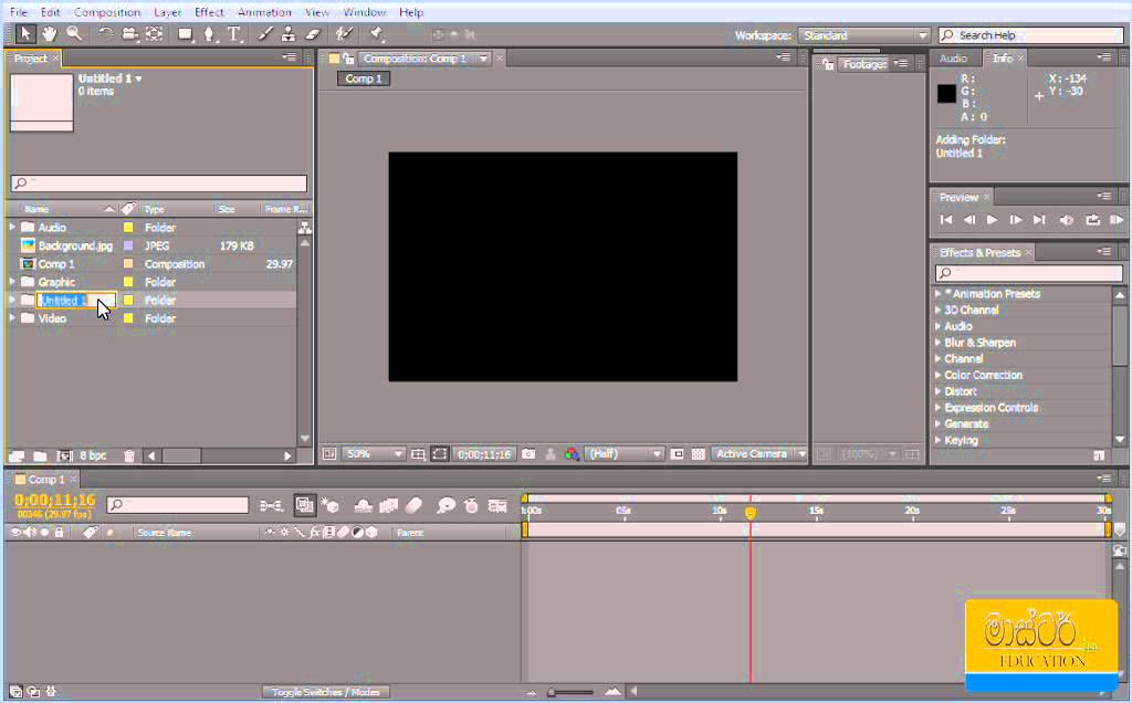 After Effects Sinhala Tutorial 04 - Importing Source Objects - YouTube