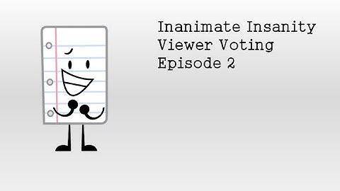 Inanimate Insanity Viewer Voting 2
