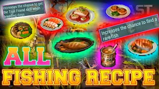 "All FISH RECIPE And BUFFS" | All The Fish Recipe That You Want To Know | Last Day On Earth
