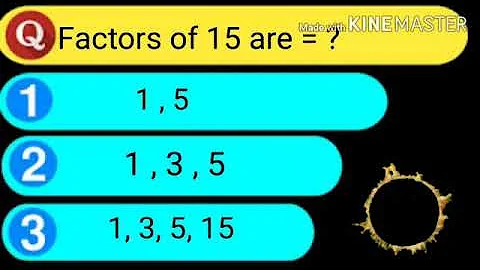 Quiz - Factors and Multiples