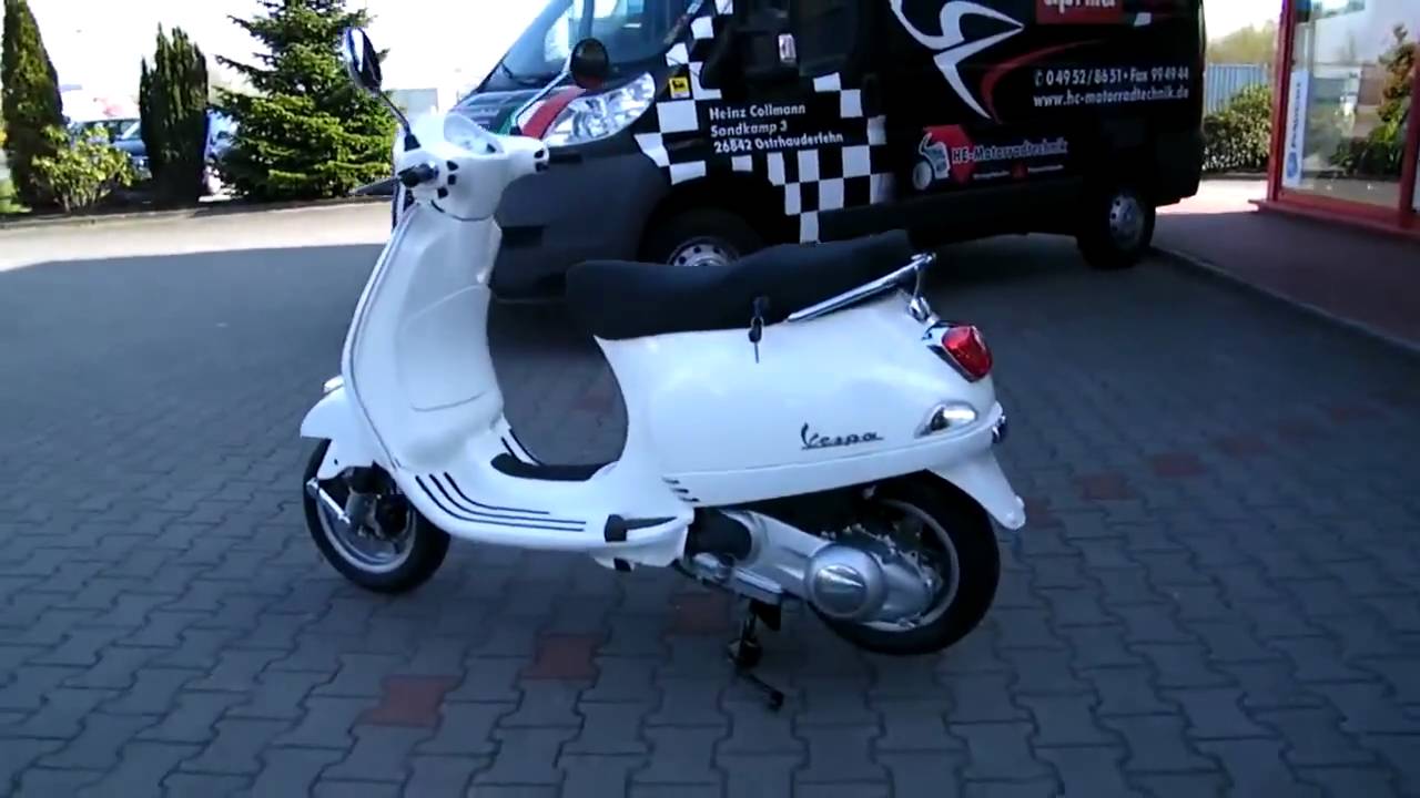  Vespa LX 125  i e 2010 Roller weiss YouTube