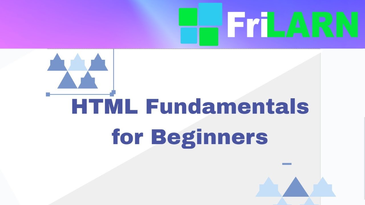 HTML Fundamental course for beginners (Introduction lesson one) - YouTube