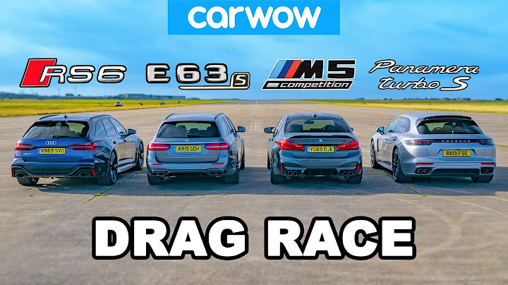 Audi RS6 v BMW M5 v AMG E63 v Porsche Panamera - DRAG RACE
