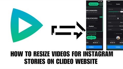 How to resize video for Instagram story on clideo website