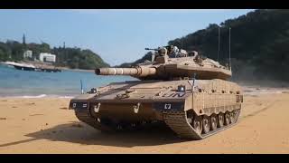 RC Tank 1/16 scale Heng Long IDF Merkava MK IV beach run