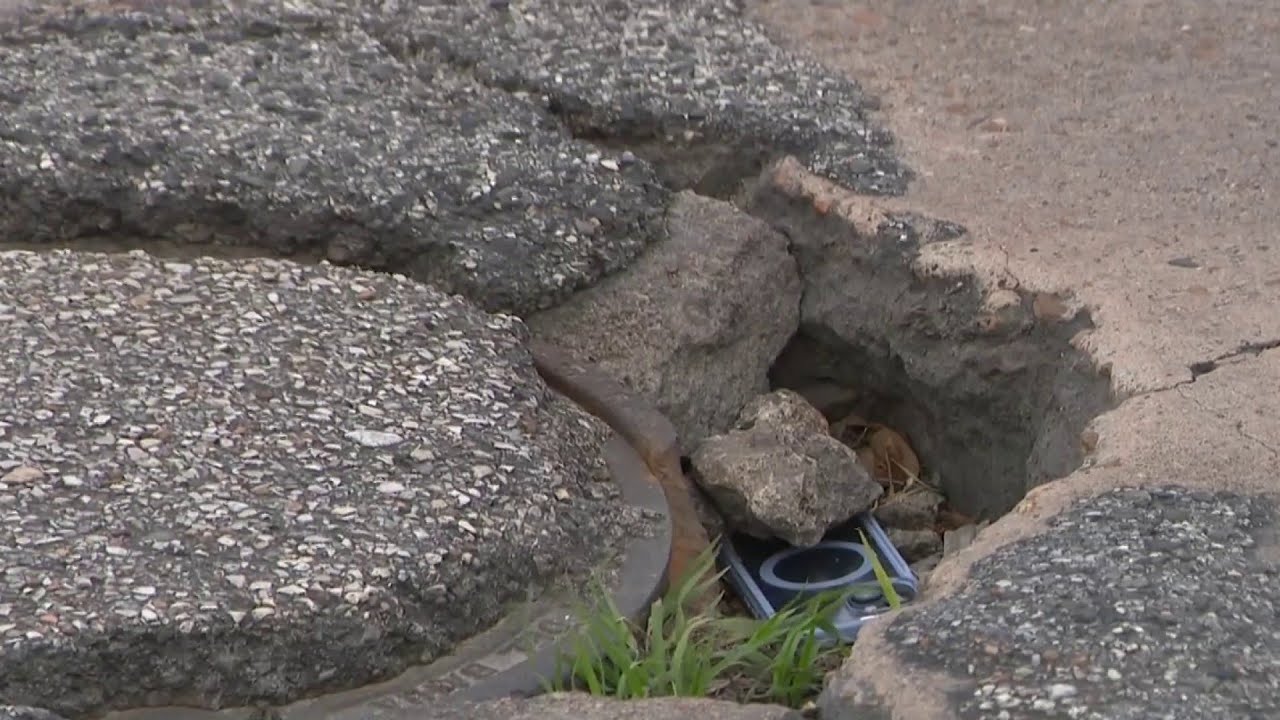 problem pothole causing major damage - YouTube