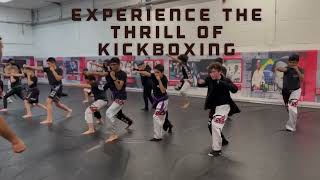 Young Warriors in Training: Eclipse Kickboxing Gym Kids Drilling Techniques