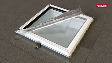 VELUX   CVP   curved glass rooflight installation