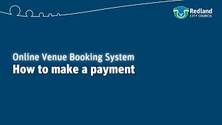 How to make a payment | Online Venue Booking System