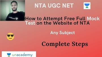 How to Attempt Free Mock Test on NTA Website ||Any Subject|| Full Tutorial
