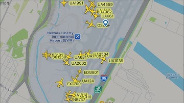 LIVE: ATC Radio Traffic and ADS-B At Newark Liberty International Airport