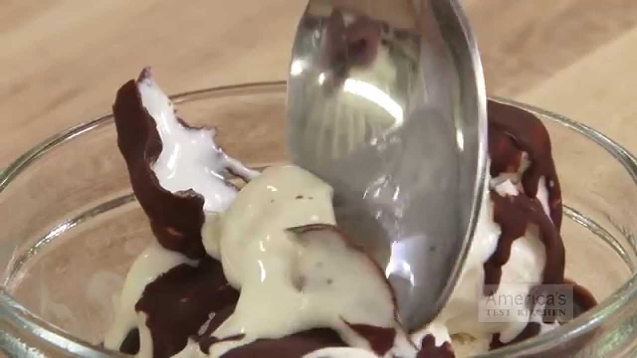 Super Quick Video Tips: Make a DIY Chocolate Ice Cream Shell at Home | America