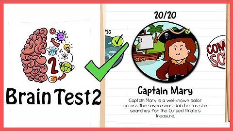 Brain test 2 Tricky Stories Captain Mary All Levels 1-20 solutions walkthrough @ Crazy Shooter