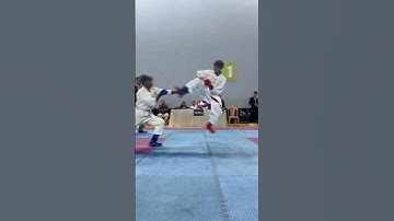 Kumite fight, international karate Championship #karate #fight #flyingkick #karatecontact