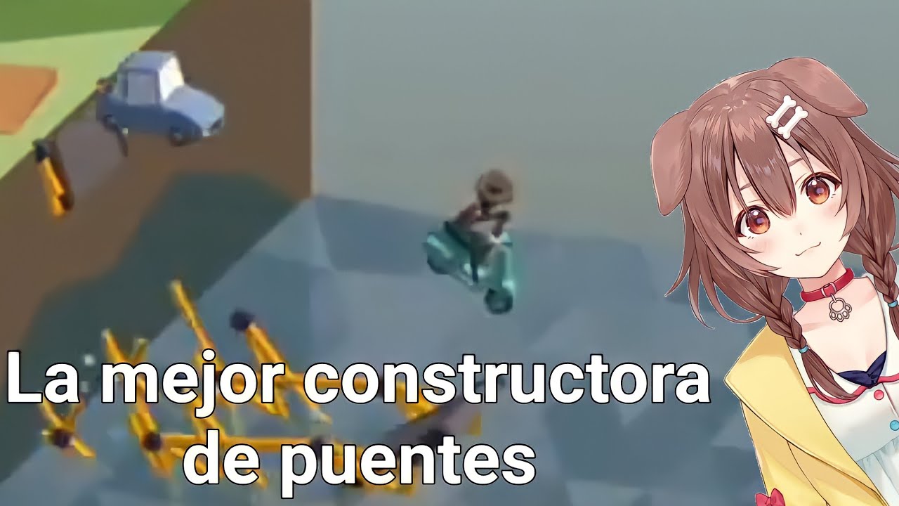 Korone juega Poly Bridge [Inugami Korone] [Hololive] [Sub-Español]