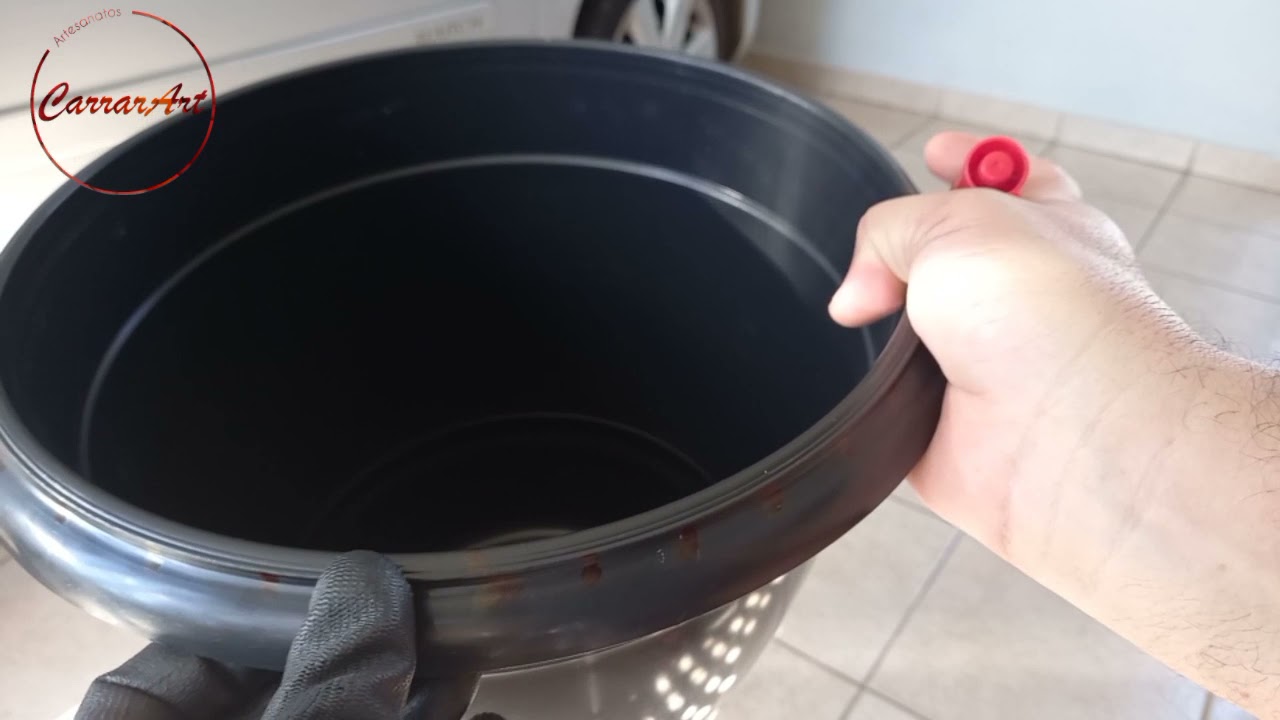 Revestimento de vaso grande em fibra sintética junco