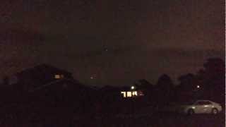 20130316 Unusual orange lights in the sky. Sydney's south west.