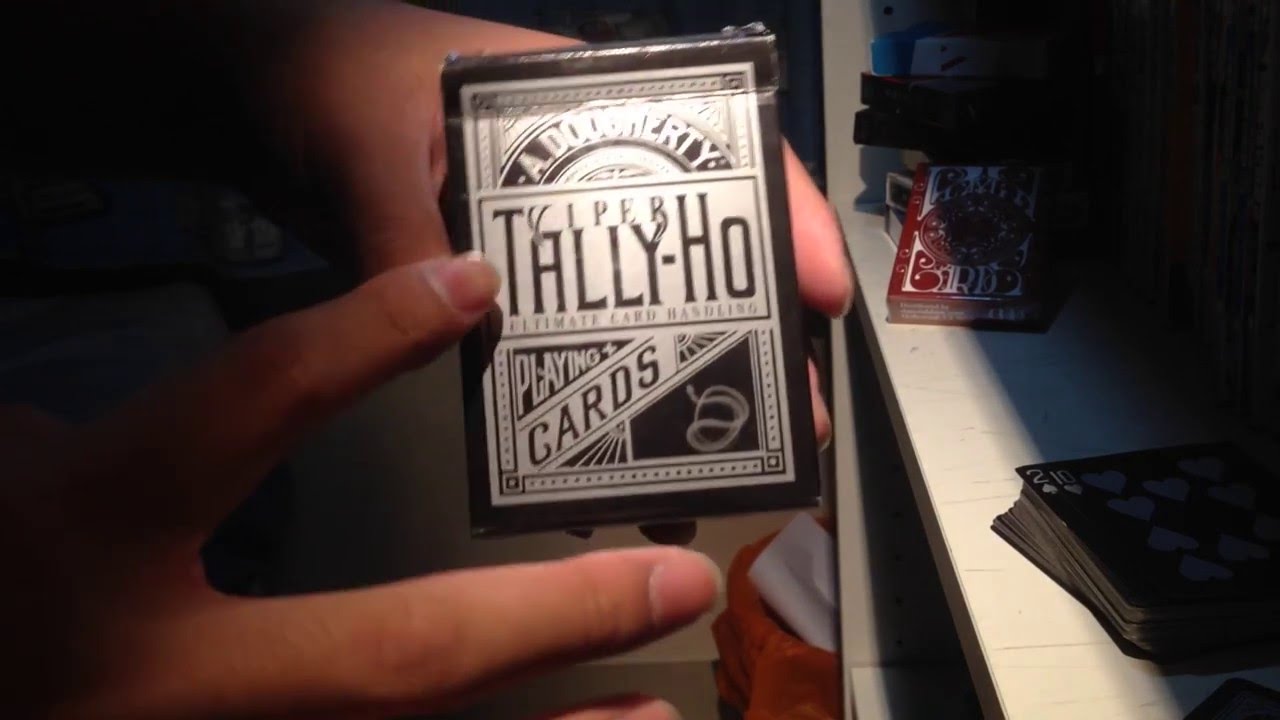 Tally-Ho Black Viper Deck – Schwarzes Kartenspiel Mit Fan Back Design