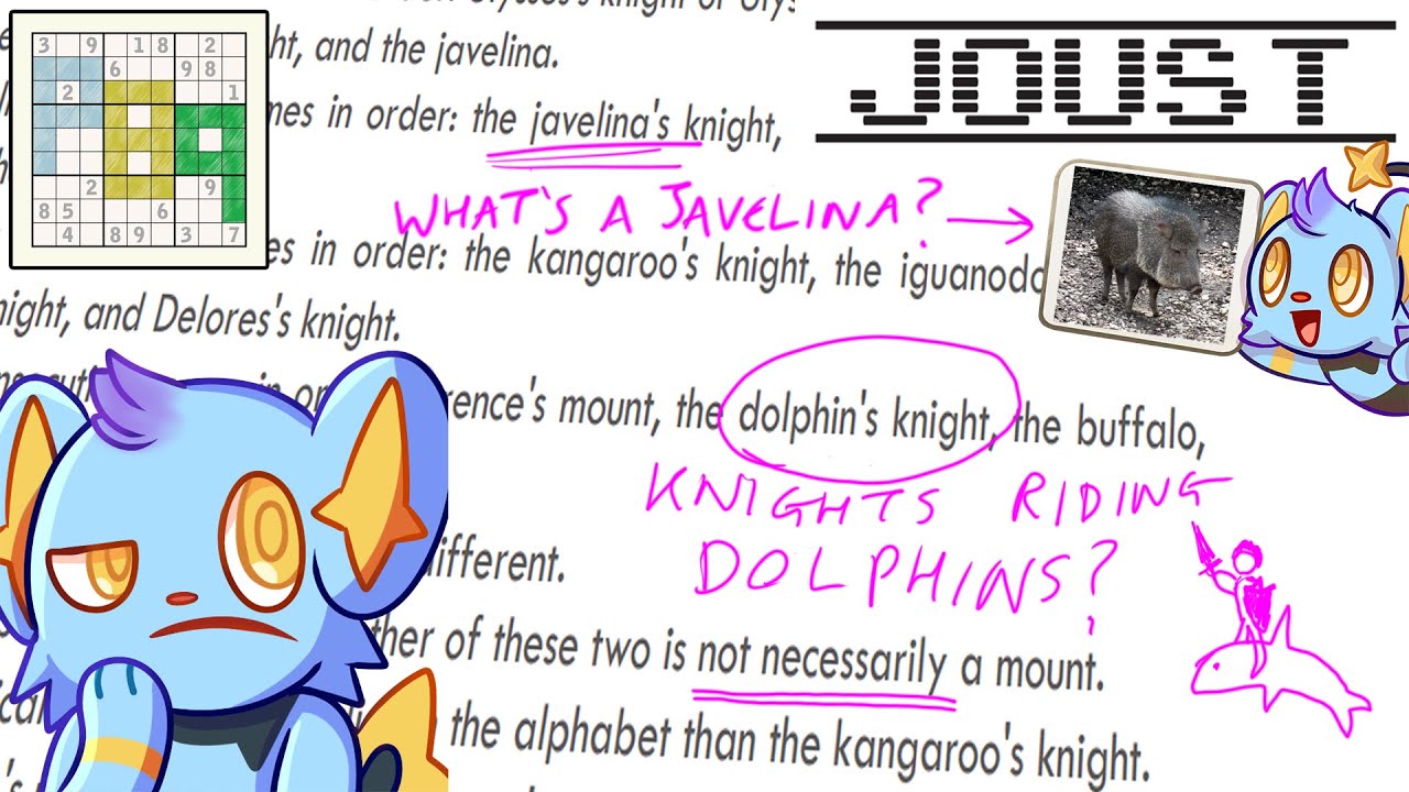 A Logic Puzzle about Knights Riding Javelinas | Joust | Puzzle Boat 9