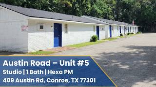 Austin Apartment– Unit #5 [Studio x 1bath] Virtual Tour –Hexa Property Management