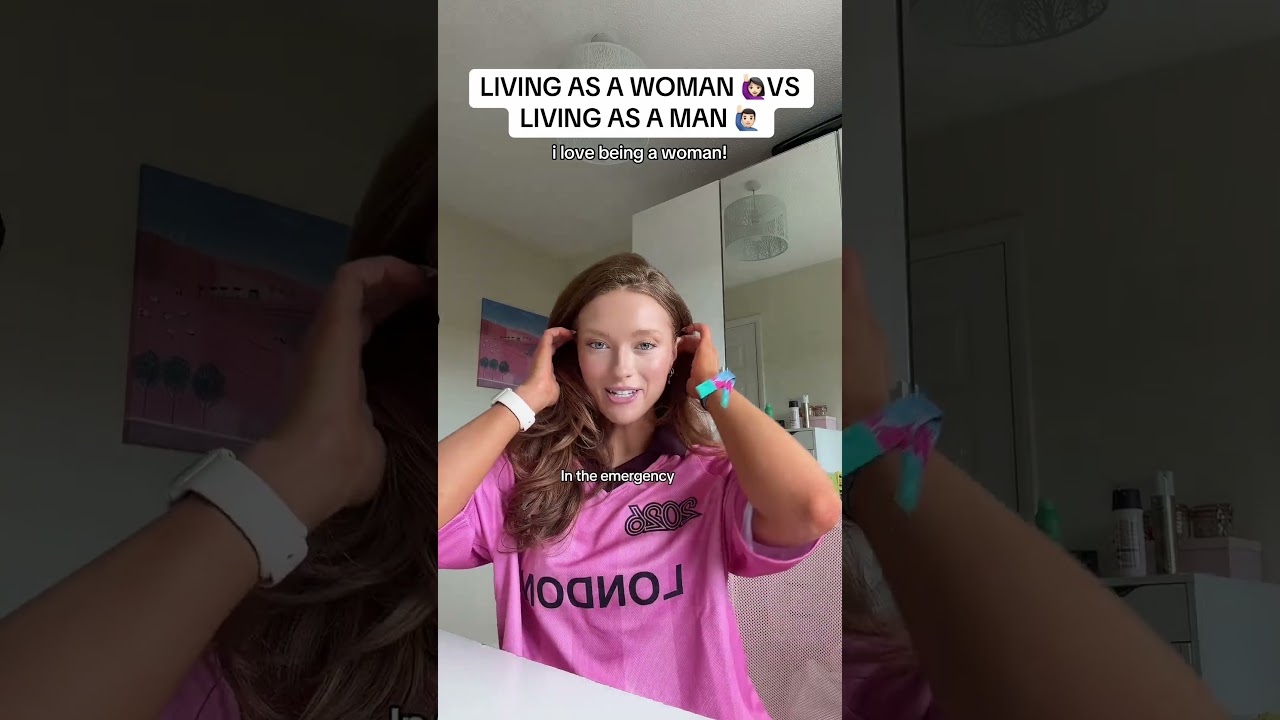 LIVING AS A WOMAN 🙋🏻‍♀️ VS LIVING AS A MAN 🙋🏻‍♂️ i love being a woman! #fyp #menvswomen #women