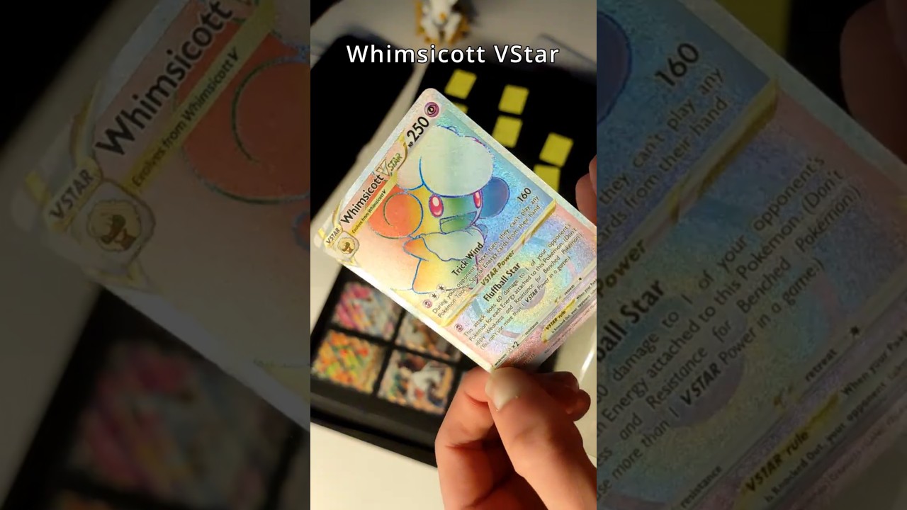🌈 BS 361/564 ✅ Rainbow Whimsicott VStar Added to the Binder! ✨